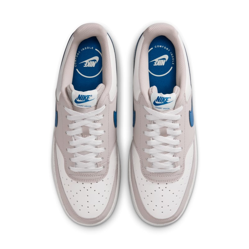 Nike Court Vision Low sneakers "Sail & Brilliant Blue" | Män | Sportstyle | 04 | SPORTSHOWROOM