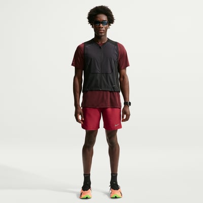Pantalones cortos Nike Miler Dri-FIT Brief-Lined "Tough Red & Sport Red" | Hombre | Correr | 01 | SPORTSHOWROOM