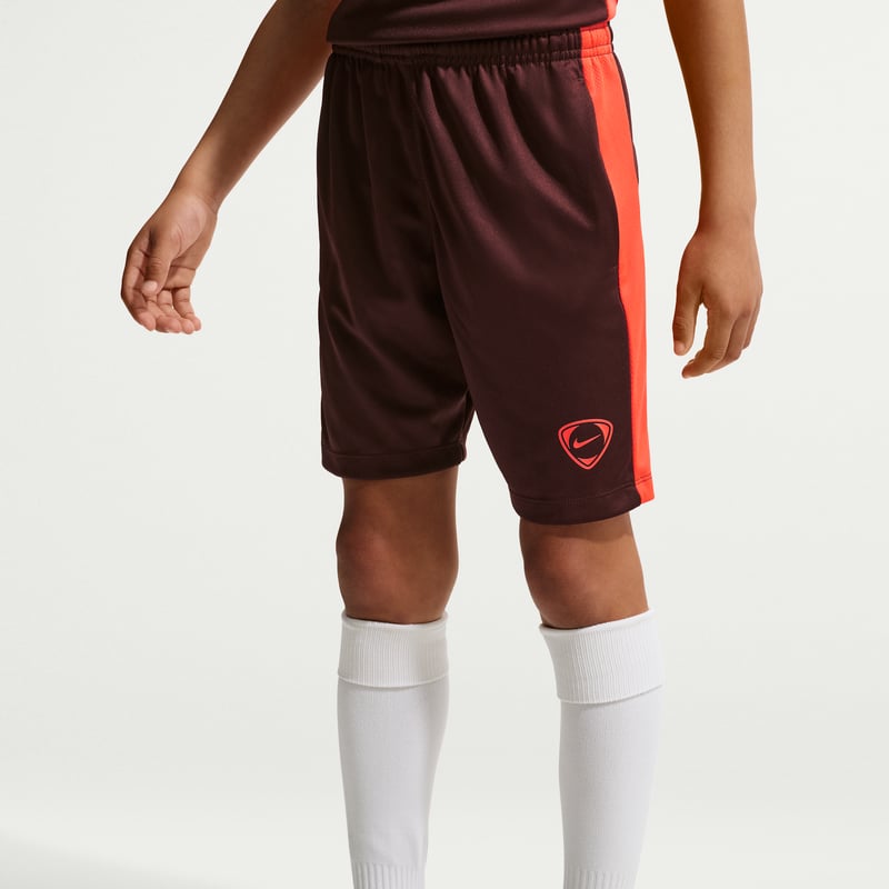 Nike Academy+ Dri-FIT Shorts "Mystic Dates & Bright Crimson" | Kids | Football | 01 | SPORTSHOWROOM
