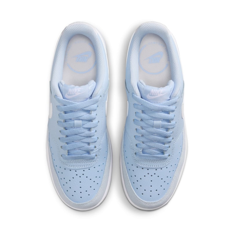 Baskets Nike Court Vision Low Suede "Hydrogen Blue & White" | Femme | Sportstyle | 04 | SPORTSHOWROOM