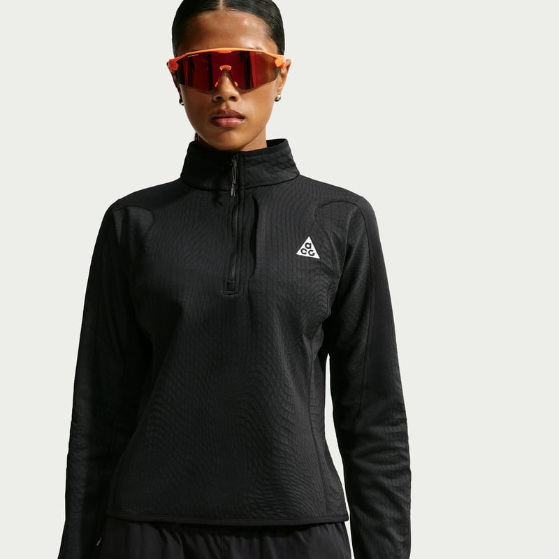 Nike ACG "Wolf Grid" Therma-FIT 1/2-Zip Top "Black" | Dames | Hiken | 01 | SPORTSHOWROOM