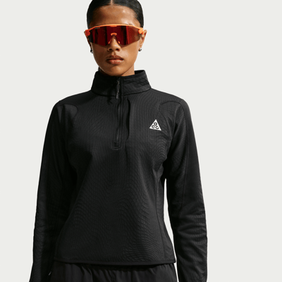 Nike ACG "Wolf Grid" Therma-FIT 1/2-Zip Top "Black" | Dames | Hiken | 01 | SPORTSHOWROOM