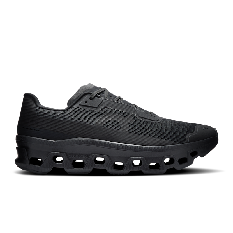 On Cloudmonster Void Laufschuhe "Triple Black" | Herren | Laufen | 01 | SPORTSHOWROOM