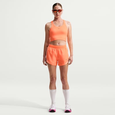 Short Nike Tempo Dri-FIT Mid-Rise Brief-Lined "Orange Pulse" | Femme | Course à pied | 01 | SPORTSHOWROOM