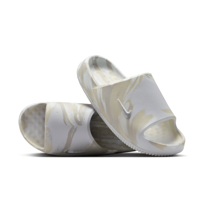 Nike Calm 2.0 Marbled Slide Sneaker "Off White & Barely Green" | Damen | Sportstyle | 01 | SPORTSHOWROOM