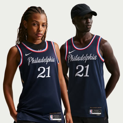 Nike Philadelphia 76ers City Edition NBA Swingman Joel Embiid HM5992-420 01