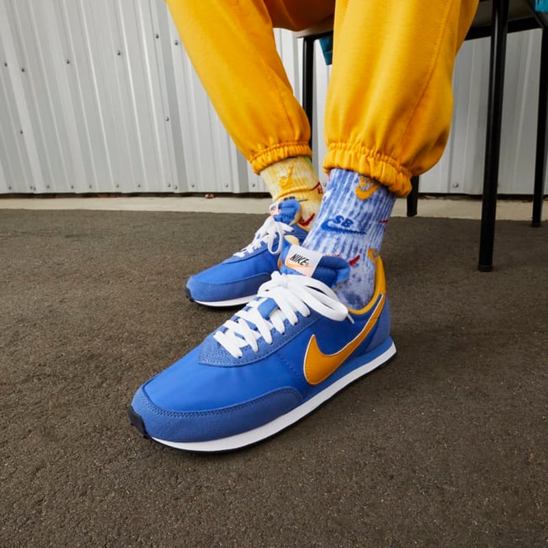 Nike Waffle Trainer 2 Medium Blue University Gold DH1349 402 SPORTSHOWROOM