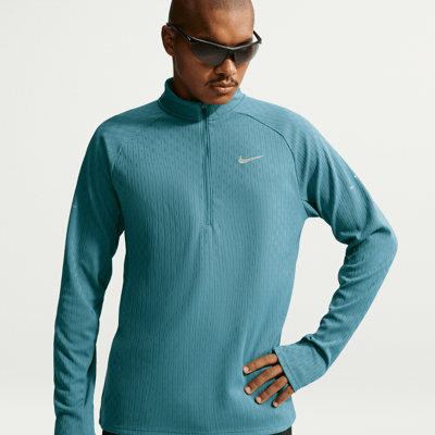 Nike Stride Aero-FIT 1/2-Zip Mid Layer Top "Smoky Blue" | Herren | | 01 | SPORTSHOWROOM