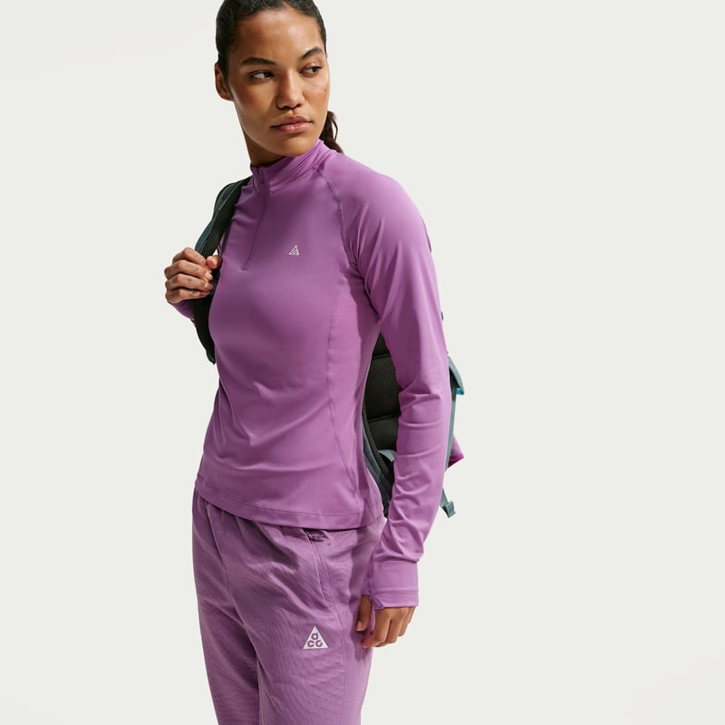 Nike ACG "Wildsee" Dri-FIT 1/4-Zip Topp "Monarch Purple" | Kvinnor | Vandring | 03 | SPORTSHOWROOM