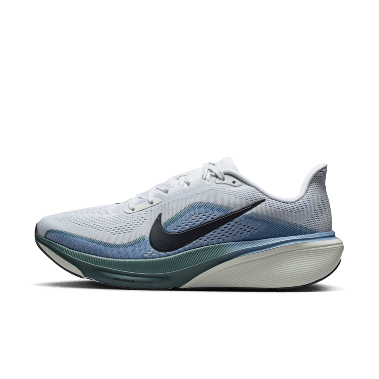 Nike Pegasus 42 hardloopschoenen "Pure Platinum & Work Blue" | Heren | Hardlopen | 01 | SPORTSHOWROOM