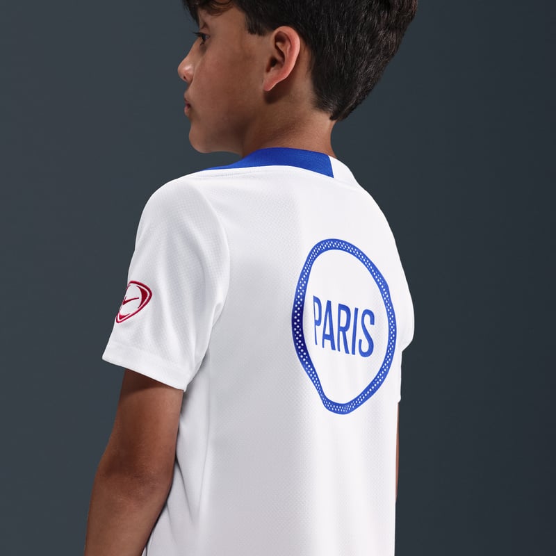 Nike PSG Strike Third Dri-FIT Total 90 Knit Shirt "White & Hyper Royal" | Kids | Football | 02 | SPORTSHOWROOM