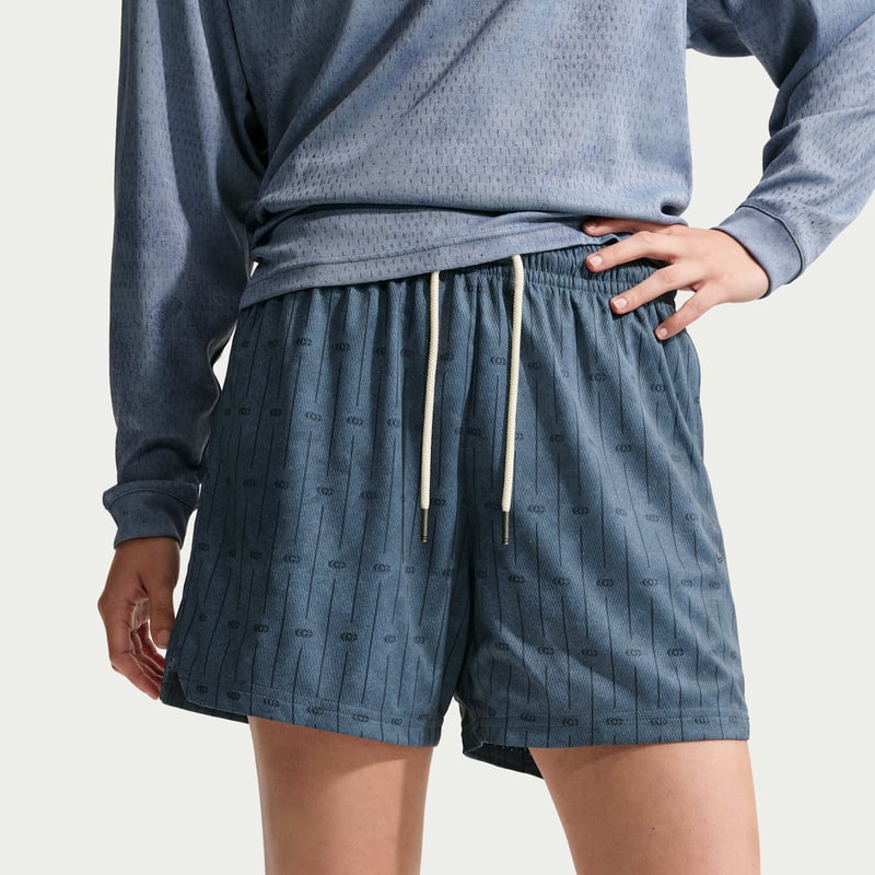 Nike Caitlin Standard Issue Dri-FIT 5" Practice Mesh Shorts "Diffused Blue & Armory Navy" | Dames | Basketbal | 02 | SPORTSHOWROOM