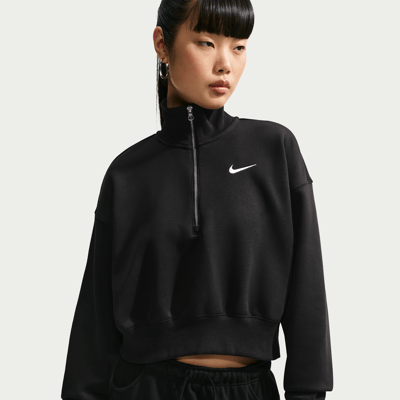 Nike Phoenix Fleece 1/4-Zip Cropped DQ5767-010