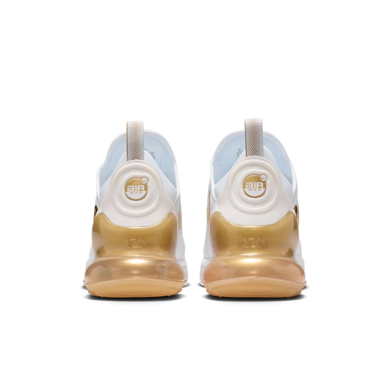Nike Air Max 270 Premium trainers "White & Metallic Gold" | Women | SportStyle | 06 | SPORTSHOWROOM