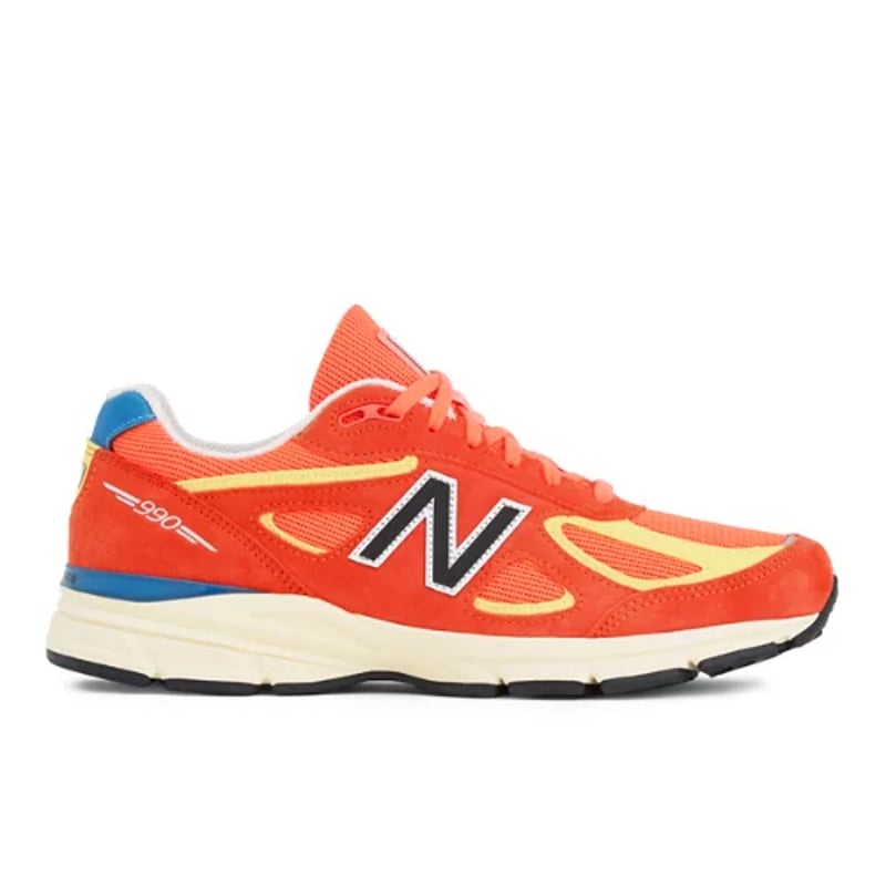 Sneakers New Balance 990v4 Made in USA "Urgent Red & Maize" | Femei & Bărbați | Sportstyle | 01 | SPORTSHOWROOM