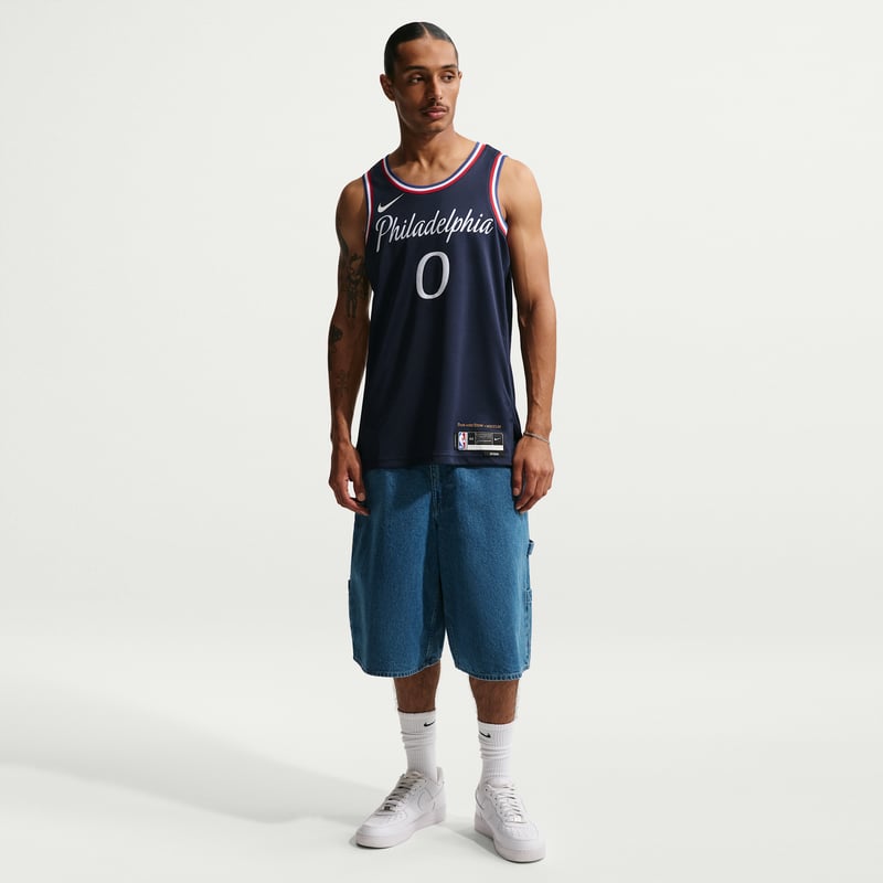 Nike Philadelphia 76ers City Edition NBA Swingman Tyrese Maxey HM5992-421 07