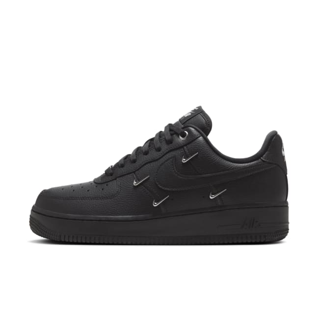 Nike Air Force 1 07 LX Black Metallic Silver HQ1180 001 SPORTSHOWROOM