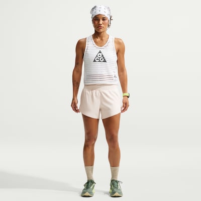 Nike ACG Dri-FIT Mid-Rise Brief-Lined Shorts "Light Orewood Brown & Light British Tan" | Women | Outdoor | 01 | SPORTSHOWROOM