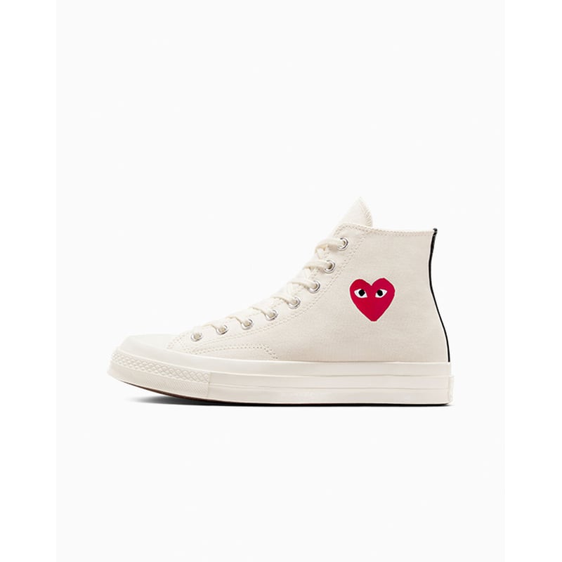 Converse Chuck 70 High x Comme des Garçons PLAY ‘Single Heart’ A08800C 03