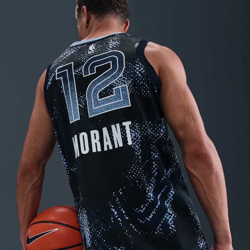 Nike Ja Morant Memphis Grizzlies 2025/26 Select Series Dri-FIT NBA Swingman Paita "College Navy & White" | Miehet | Koripallo | 05 | SPORTSHOWROOM