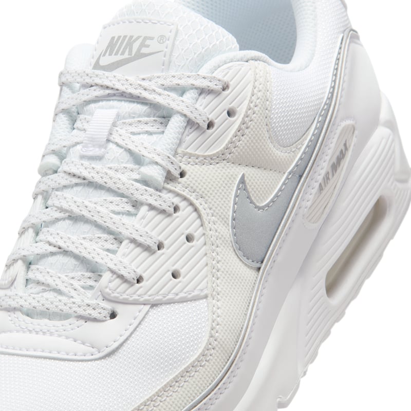 Nike Air Max 90 Premium sneakers "White & Metallic Silver" | Heren | Sportstyle | 07 | SPORTSHOWROOM