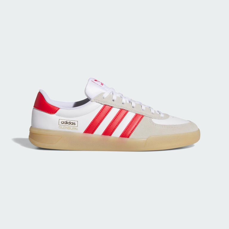 adidas Glenburn skate shoes "Cloud White & Better Scarlet" | Men & Women | Skateboarding | 01 | SPORTSHOWROOM