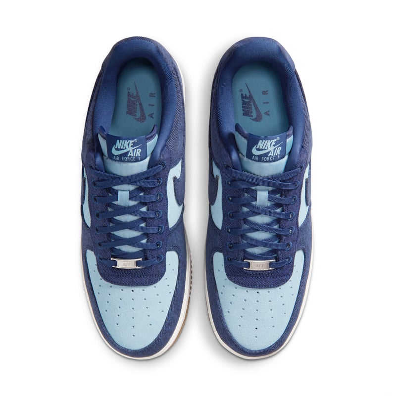 Nike Air Force 1 '07 LV8 ‘Denim’ Sneaker "Navy & Worn Blue" | Herren | Sportstyle | 04 | SPORTSHOWROOM