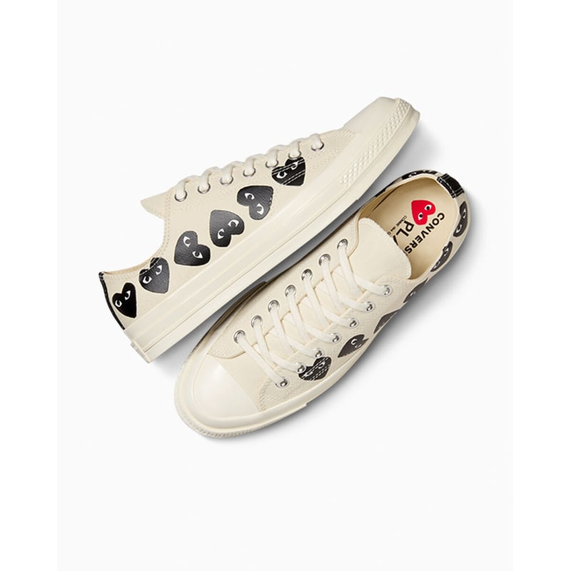 Converse Chuck 70 Low x Comme des Garçons PLAY ‘Multi Heart’ A08150C 04