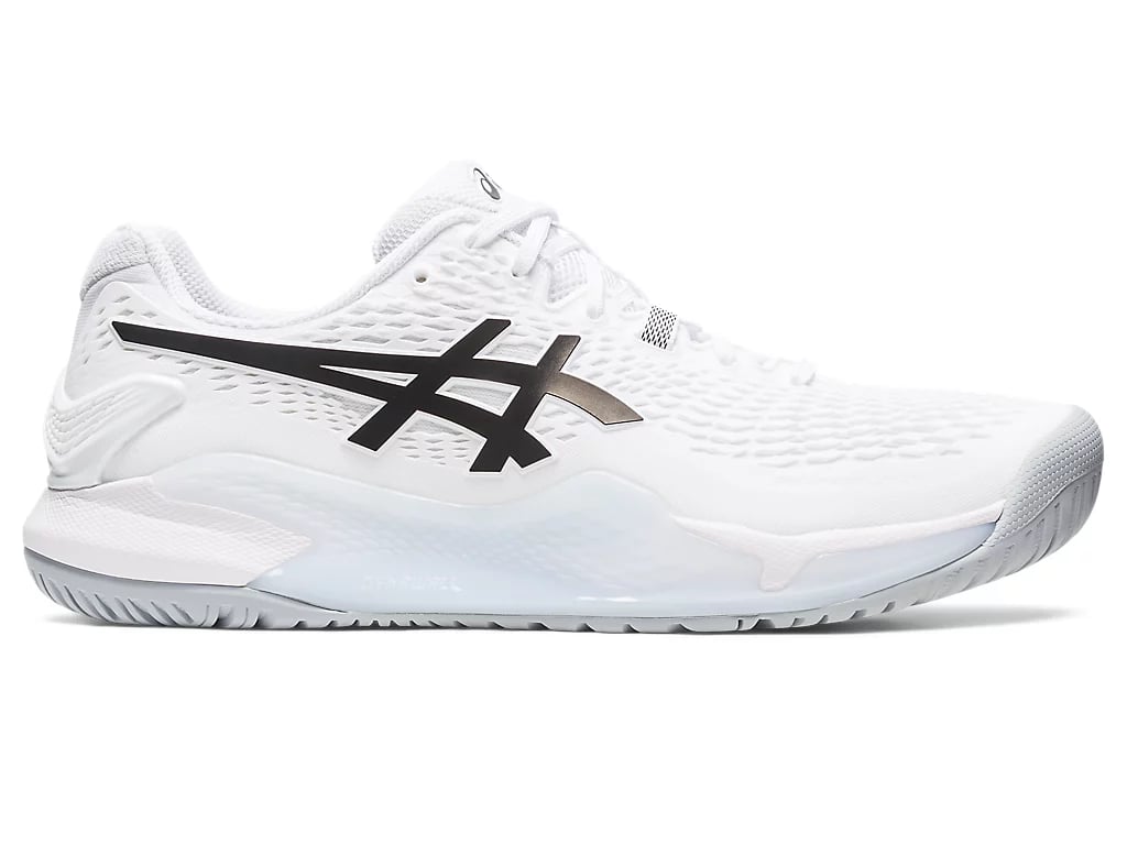 Chaussures de tennis ASICS Gel-Resolution 9 "White & Black" | Femme & Homme | Tennis | 01 | SPORTSHOWROOM