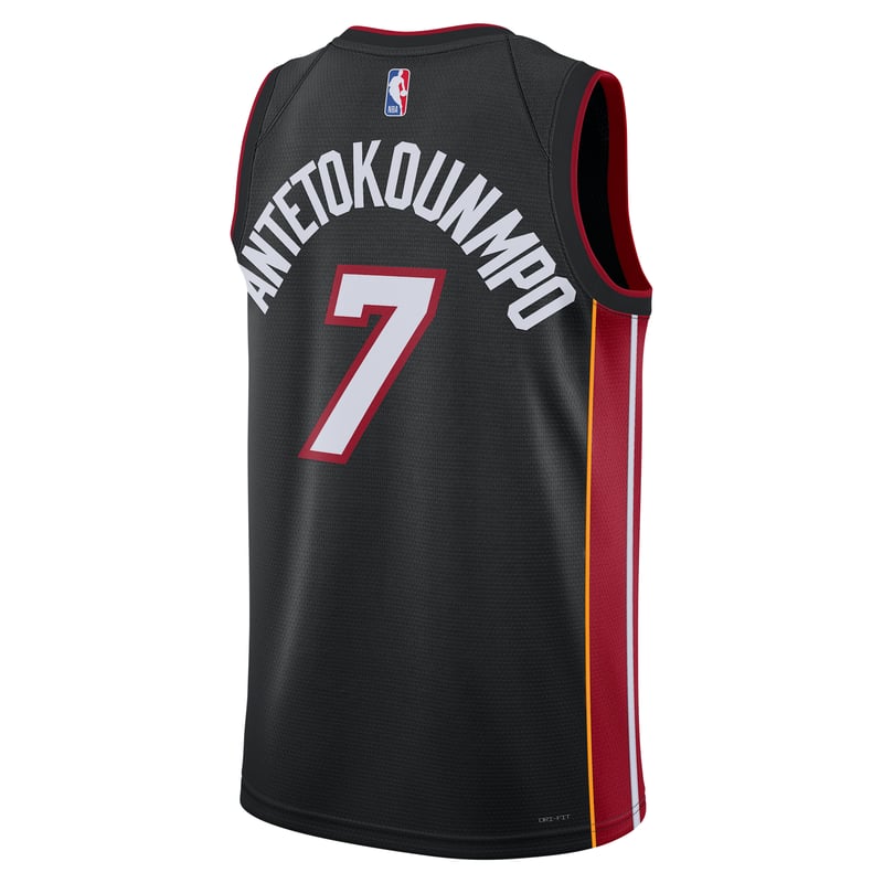 Majica Nike Giannis Antetokounmpo Miami Heat Icon Edition Brand Dri-FIT NBA Swingman "Black" | Moški | Košarka | 02 | SPORTSHOWROOM