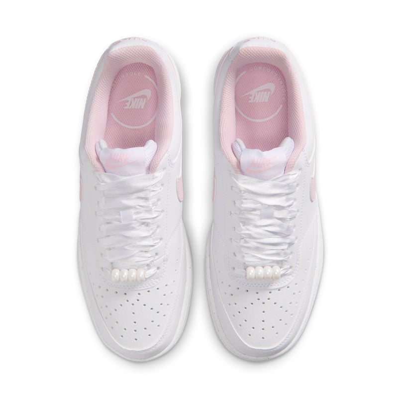 Nike Court Vision Low sneakers "White & Pink Foam" | Kvinnor | Sportstyle | 04 | SPORTSHOWROOM