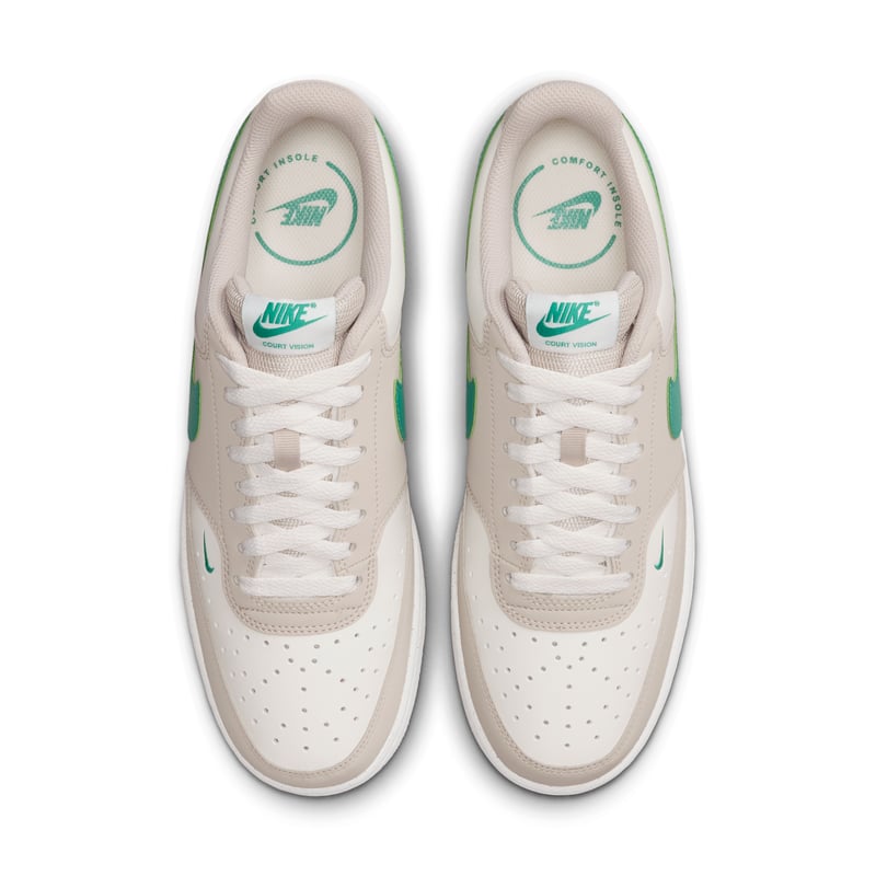 Nike Court Vision Low sneakers "Sail & Emerald Green" | Män | Sportstyle | 04 | SPORTSHOWROOM