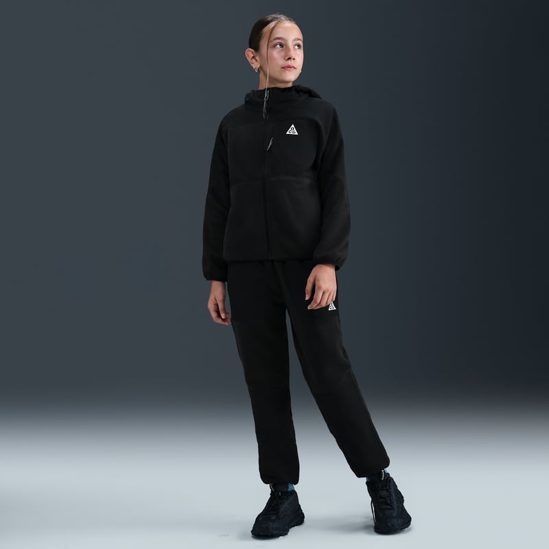 Nike ACG "Wolf Tree"Polartec Full-Zip Hettegenser "Black" | Barn | | 07 | SPORTSHOWROOM