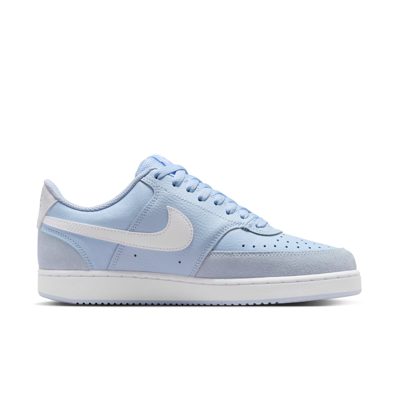 Baskets Nike Court Vision Low Suede "Hydrogen Blue & White" | Femme | Sportstyle | 03 | SPORTSHOWROOM
