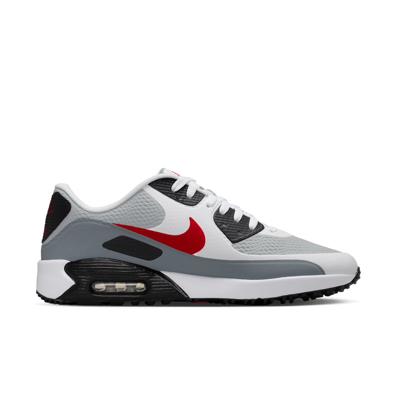 Buty do golfa Nike Air Max 90 G "White & Fire Red" | Mezczyzni | Golf | 03 | SPORTSHOWROOM