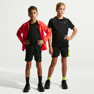 Pantalones cortos Nike Miler Dri-FIT "Black & Lemon Venom" | Niños | | 01 | SPORTSHOWROOM