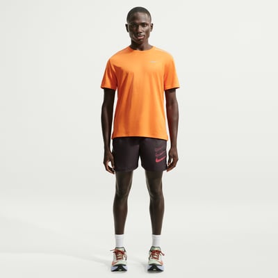 Nike Miler Dri-FIT 5" Brief-Lined Printed Shorts "Tar" | Herren | Laufen | 01 | SPORTSHOWROOM