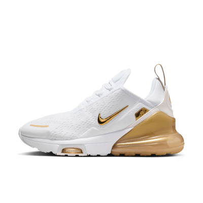 Superge Nike Air Max 270 Premium "White & Metallic Gold" | Ženske | Sportstyle | 01 | SPORTSHOWROOM