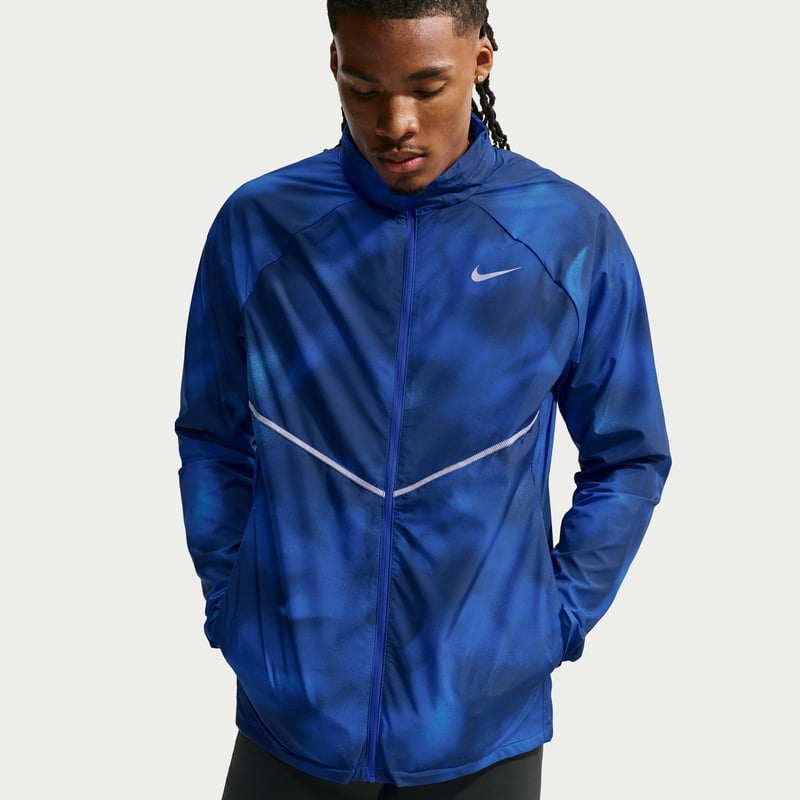 Chaqueta Nike Miler Repel UV "Midnight Navy" | Hombre | Correr | 01 | SPORTSHOWROOM