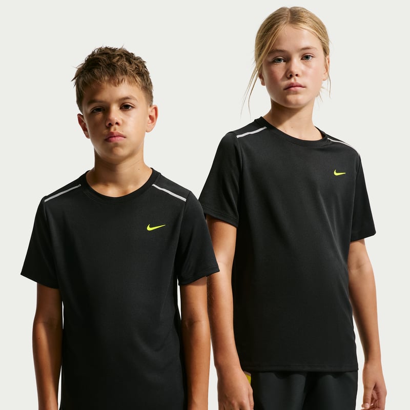 Maillot Nike Miler Dri-FIT "Black & Lemon Venom" | Enfant | | 01 | SPORTSHOWROOM