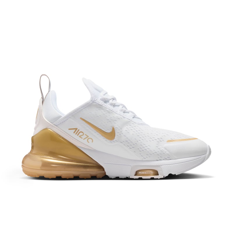 Nike Air Max 270 Premium trainers "White & Metallic Gold" | Women | SportStyle | 03 | SPORTSHOWROOM
