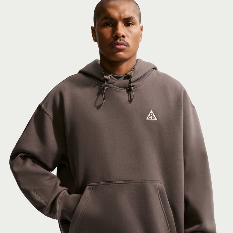 Nike ACG "Tuff Fleece" Pullover Huvtroja "Ironstone & Mink Brown" | Män | | 01 | SPORTSHOWROOM