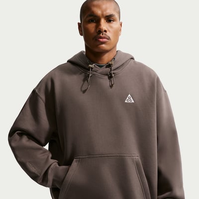 Nike ACG "Tuff Fleece" Pullover Huvtroja "Ironstone & Mink Brown" | Män | | 01 | SPORTSHOWROOM