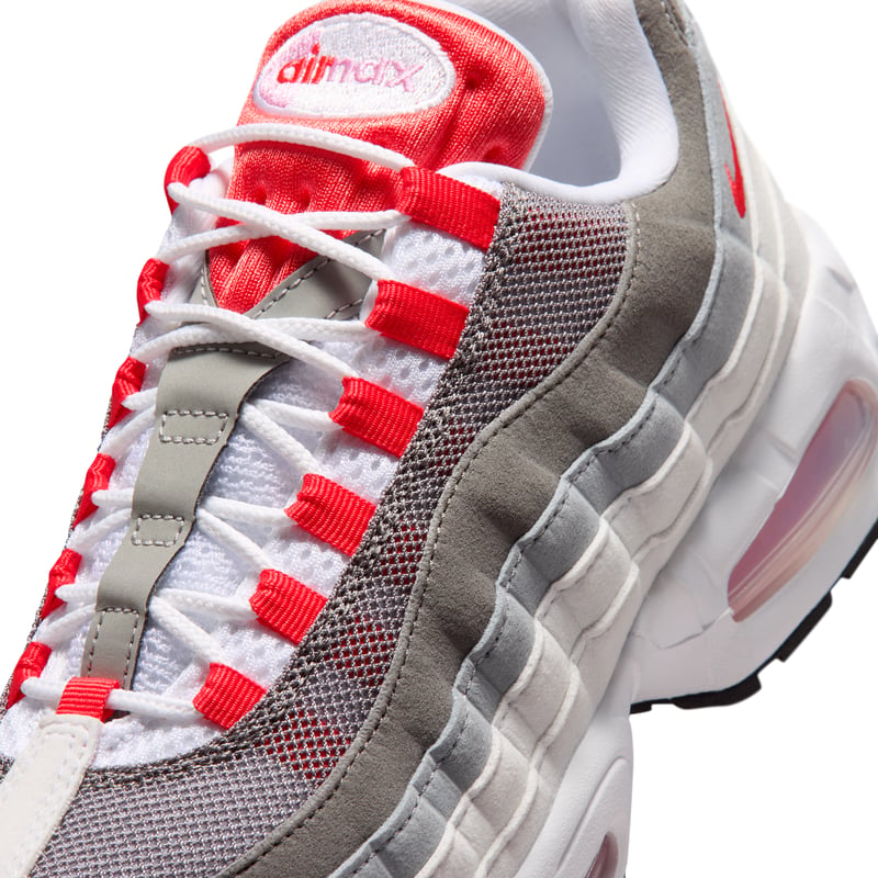 Nike Air Max 95 Big Bubble trainers "White & Light Crimson" | Women | SportStyle | 07 | SPORTSHOWROOM