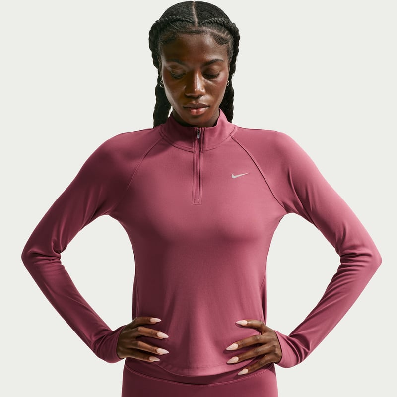 Haut Nike Tempo Dri-FIT 1/4-Zip "Pink Smoke" | Femme | Course à pied | 01 | SPORTSHOWROOM