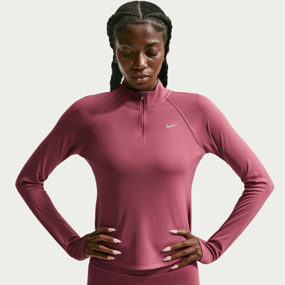Haut Nike Tempo Dri-FIT 1/4-Zip "Pink Smoke" | Femme | Course à pied | 01 | SPORTSHOWROOM