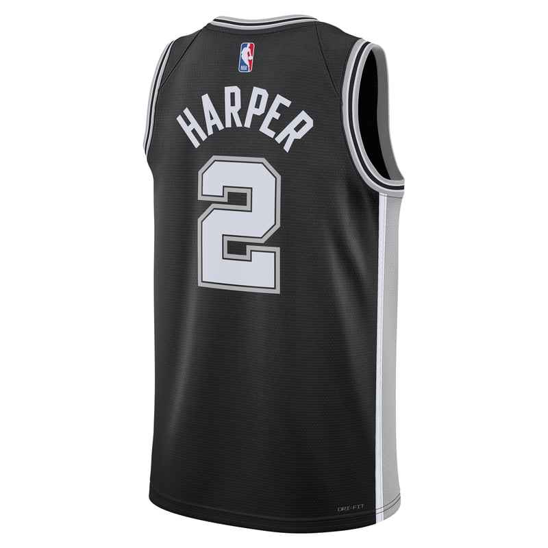 Nike San Antonio Spurs Icon Edition Dri-FIT NBA Swingman Dylan Harper DN2022-020 02
