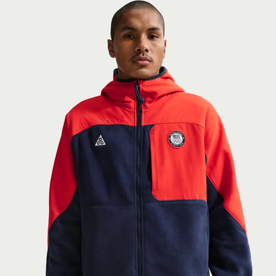 Nike ACG x United States Olympic Team Full-Zip Jacket "Obsidian & Chile Red" | Men | Football | 01 | SPORTSHOWROOM