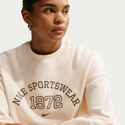 Nike Studio Fleece Medium Weight Oversized Crew Genser "Pale Ivory" | Dame | | 00 | SPORTSHOWROOM