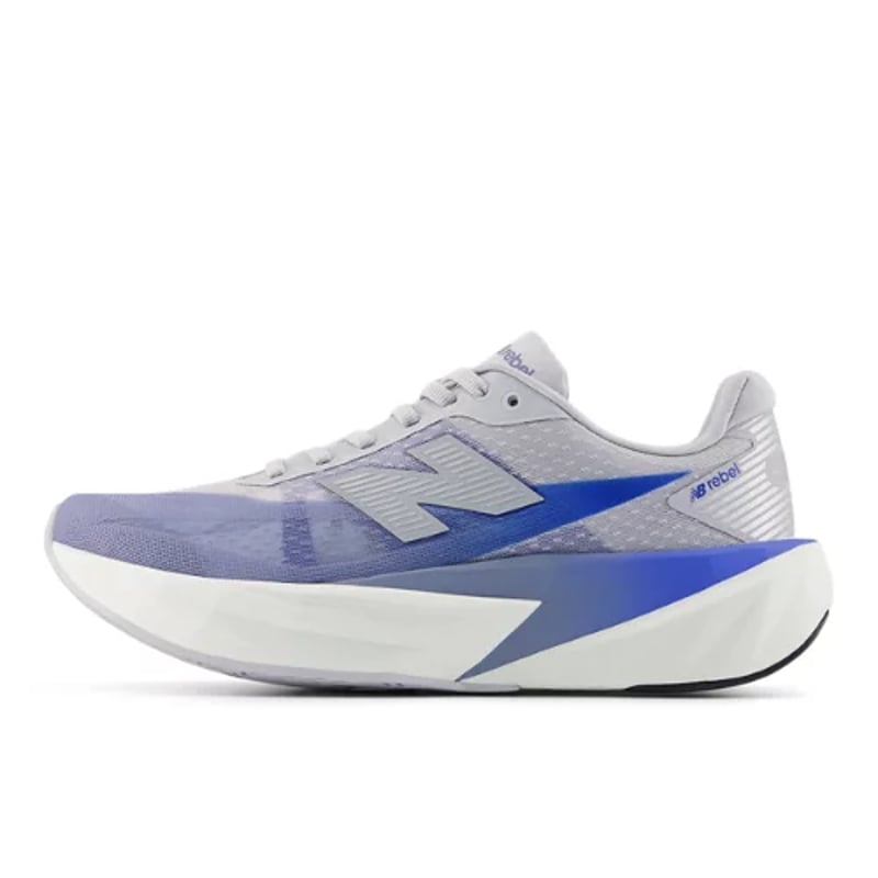 Tekaški copati New Balance FuelCell Rebel v5 "Pearl Grey & Dusk Shower" | Ženske | Tek | 01 | SPORTSHOWROOM
